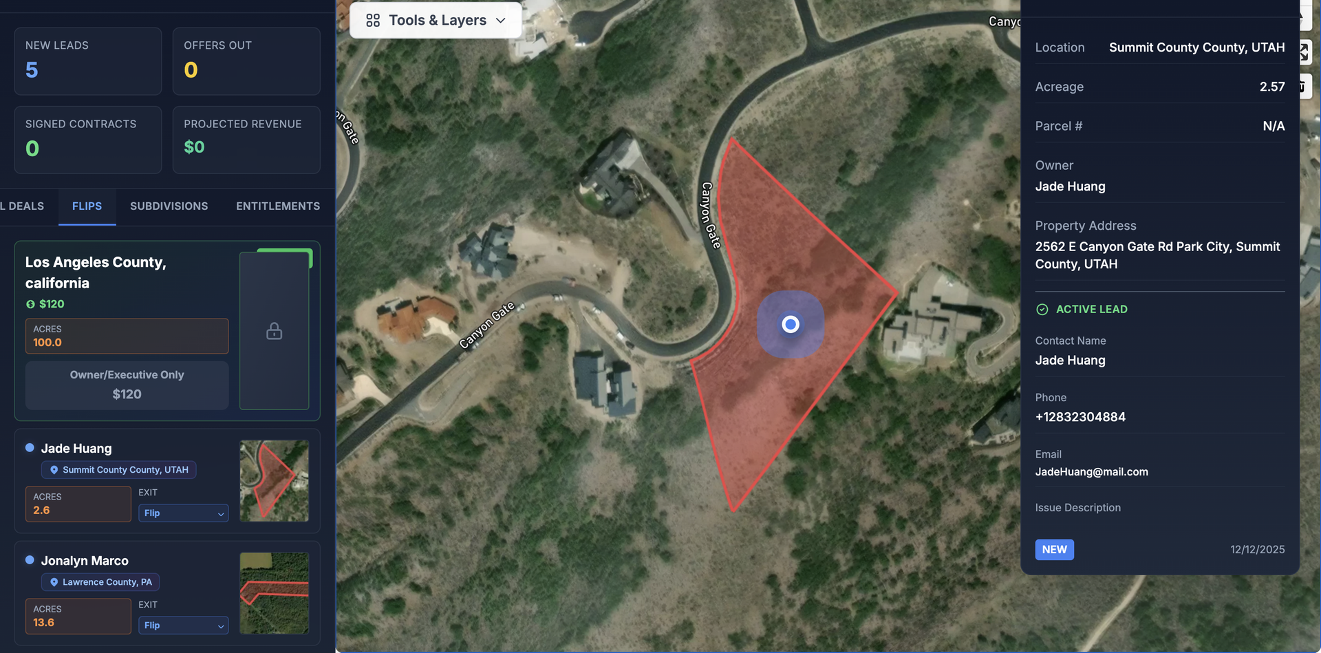 ParcelReach Dashboard